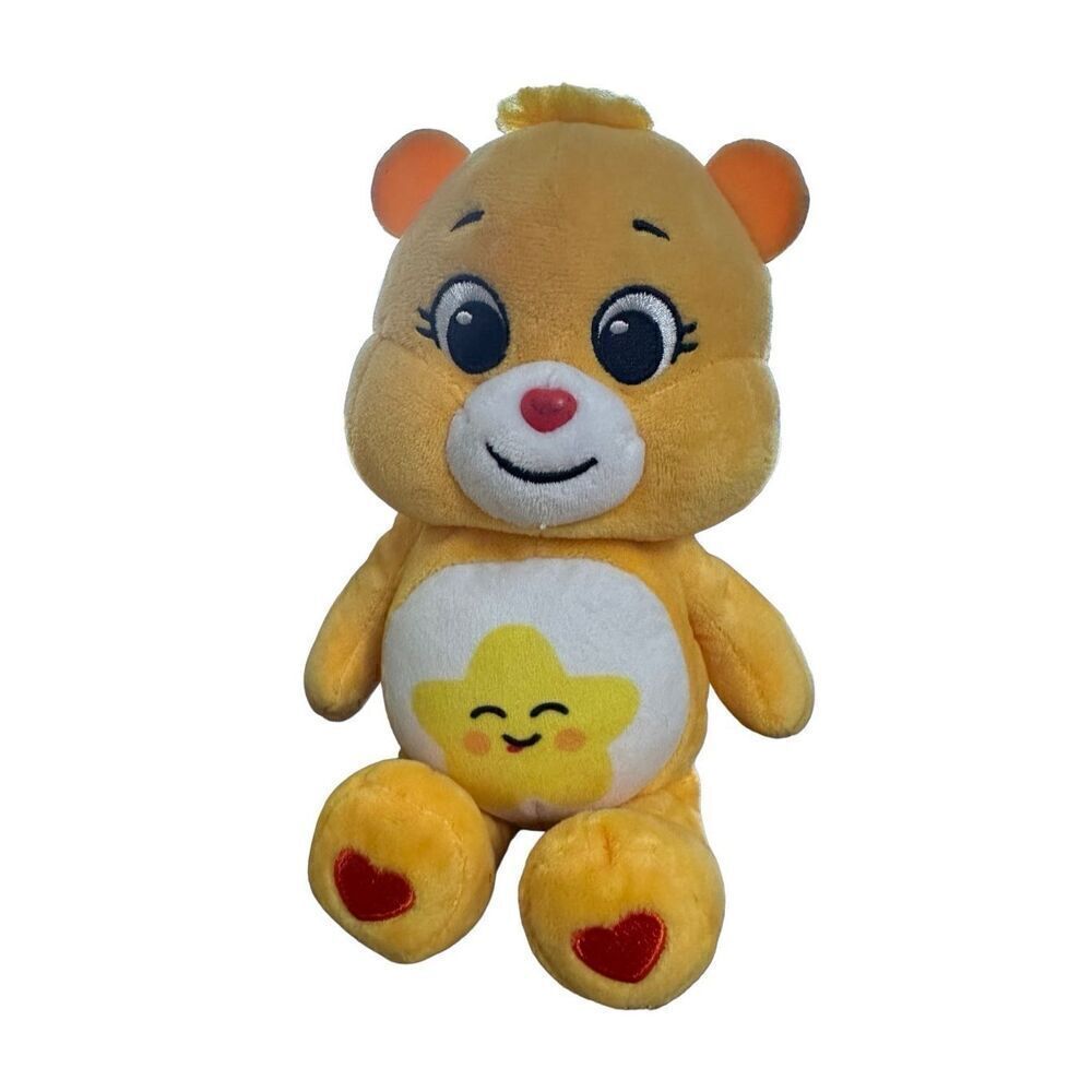 Care Bears Unlock the Magic Yellow Smiling Star 9” Plush Bear 2021 GUC